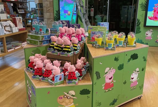 A Peppa Pig visual display used in the British Museum.