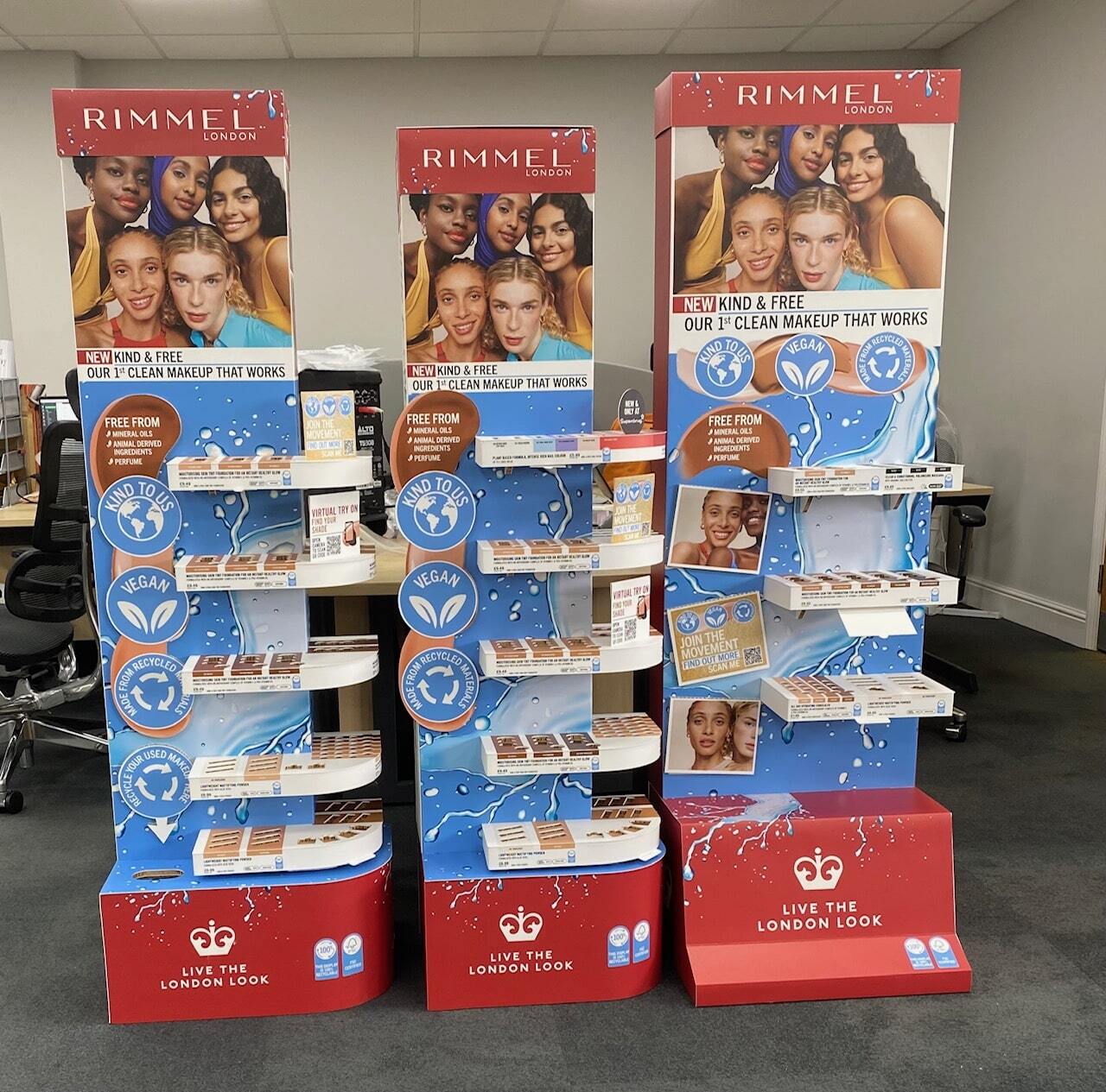 Bespoke retail display stands that helps encourage customers to purchase the products put forward.